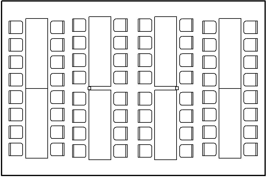 4 row long table layout